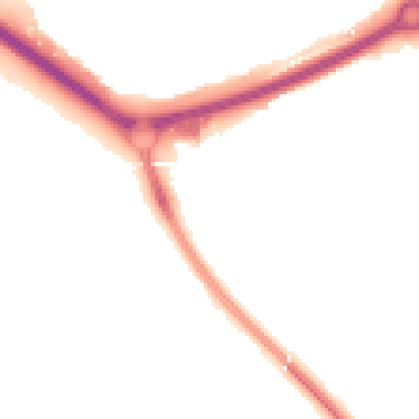 Night-time road noise heatmap for OX4 4LW