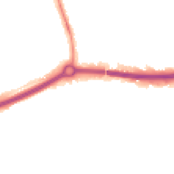 Night-time road noise heatmap for OX4 4PG
