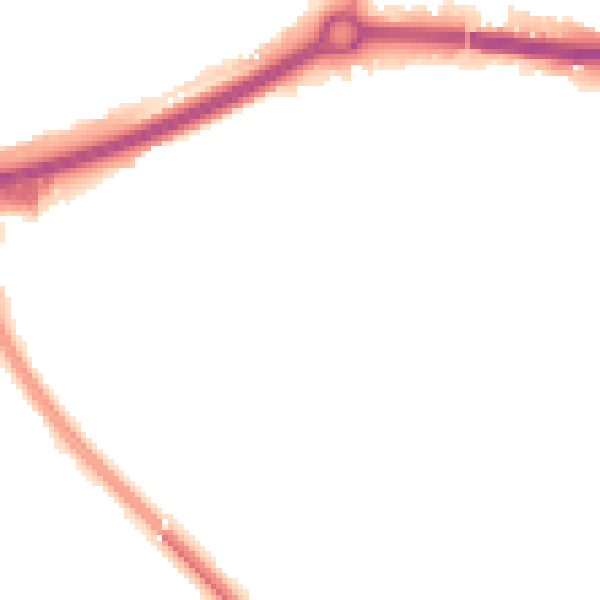 Night-time road noise heatmap for OX4 4PU