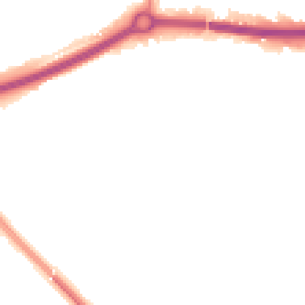 Night-time road noise heatmap for OX4 4QX