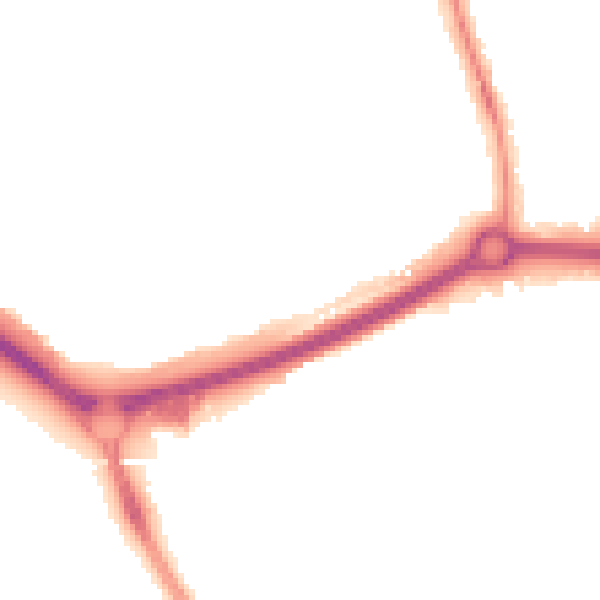 Night-time road noise heatmap for OX4 4TX