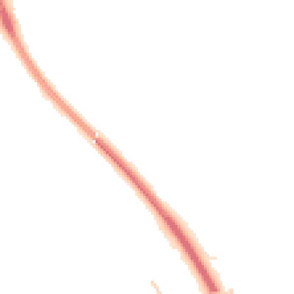 Night-time road noise heatmap for OX4 4WA