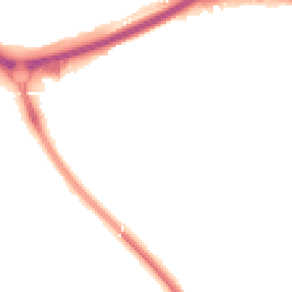 Night-time road noise heatmap for OX4 4XH