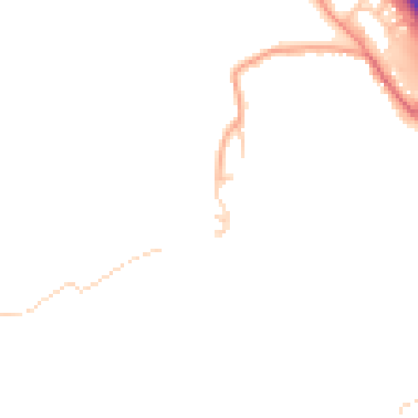 Daytime road noise heatmap for OX4 4YB