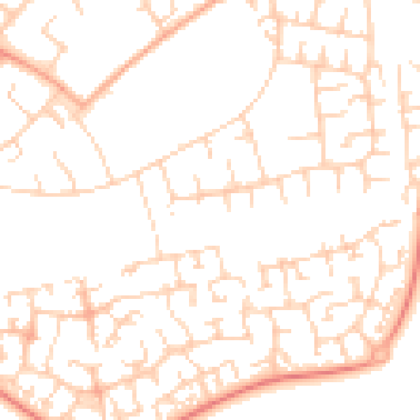 Daytime road noise heatmap for OX4 6PT