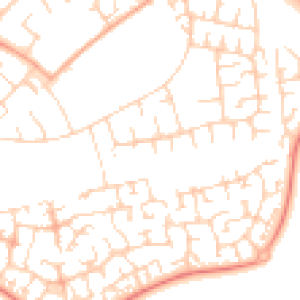 Daytime road noise heatmap for OX4 6PU