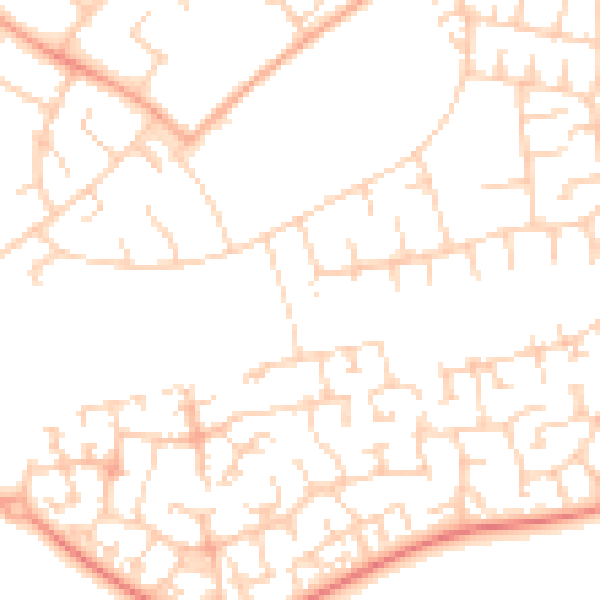 Daytime road noise heatmap for OX4 6PW