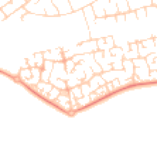 Daytime road noise heatmap for OX4 7GL