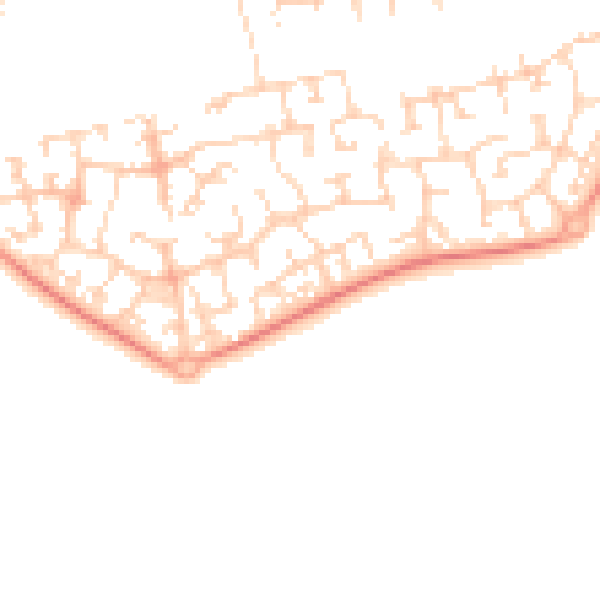 Daytime road noise heatmap for OX4 7GP