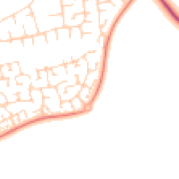 Daytime road noise heatmap for OX4 7LH