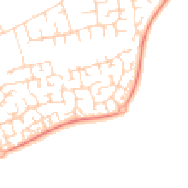 Daytime road noise heatmap for OX4 7XX