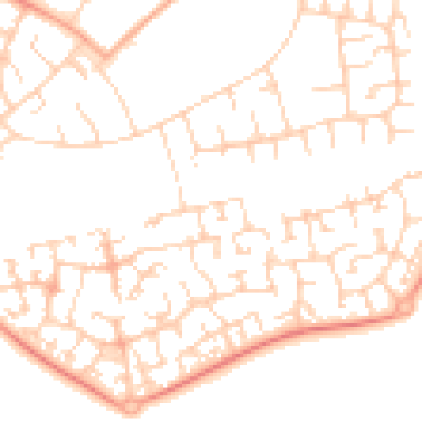 Daytime road noise heatmap for OX4 7YR