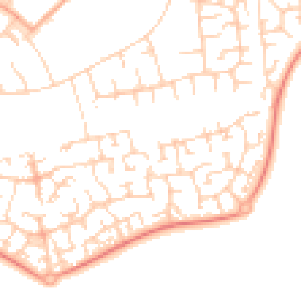 Daytime road noise heatmap for OX4 7YT