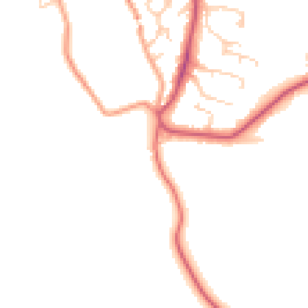 Daytime road noise heatmap for OX7 3AD