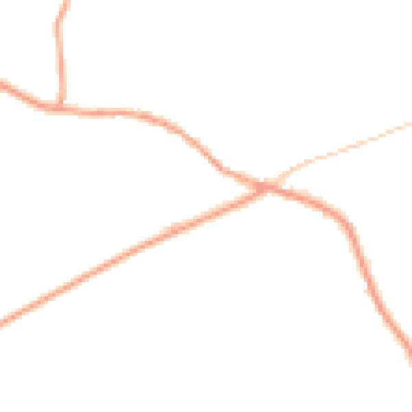 Daytime road noise heatmap for OX7 3AX