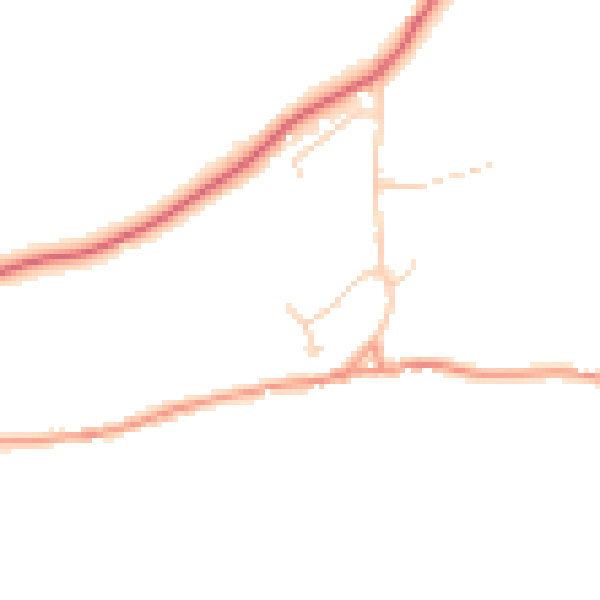 Daytime road noise heatmap for OX7 3BS