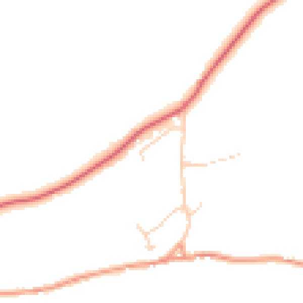 Daytime road noise heatmap for OX7 3DH