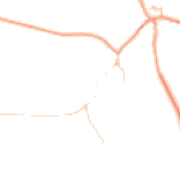Daytime road noise heatmap for OX7 3NG