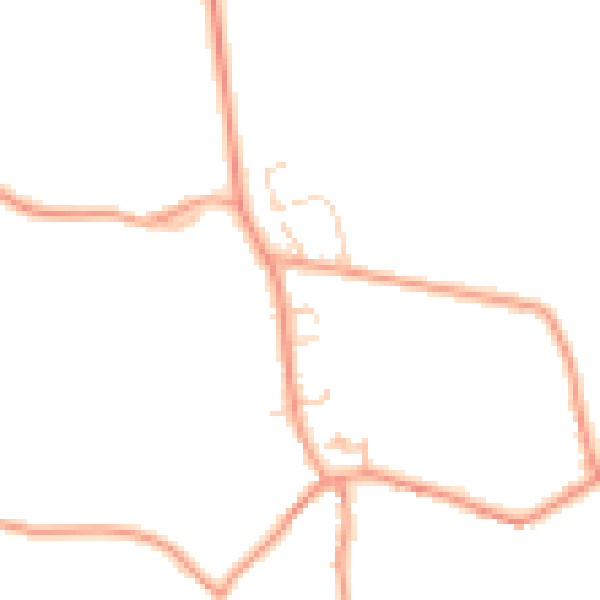 Daytime road noise heatmap for OX7 3NW
