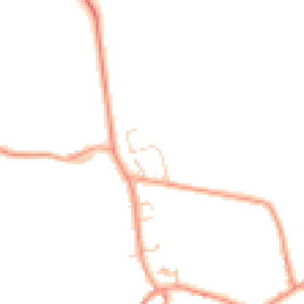 Daytime road noise heatmap for OX7 3PB