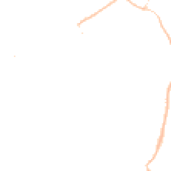 Night-time road noise heatmap for OX7 3PT
