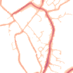 Daytime road noise heatmap for OX7 3RY