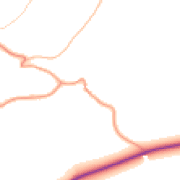 Daytime road noise heatmap for OX7 4BQ