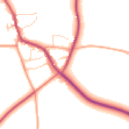Daytime road noise heatmap for OX7 4BX