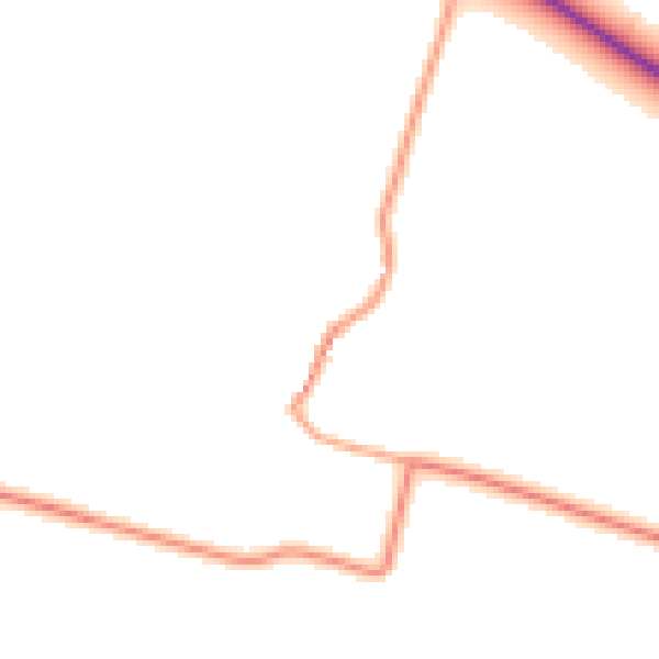 Daytime road noise heatmap for OX7 4HL