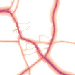 Daytime road noise heatmap for OX7 4LA