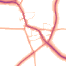Daytime road noise heatmap for OX7 4LD