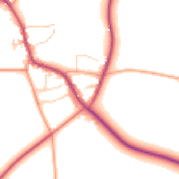 Daytime road noise heatmap for OX7 4LJ