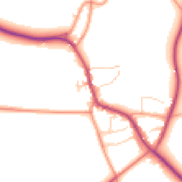 Daytime road noise heatmap for OX7 4LP
