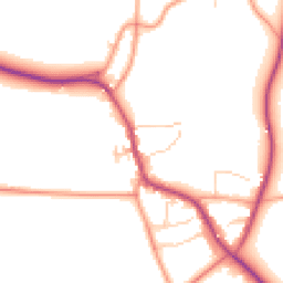 Daytime road noise heatmap for OX7 4LR
