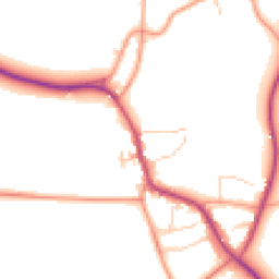 Daytime road noise heatmap for OX7 4LS