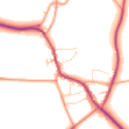 Daytime road noise heatmap for OX7 4LT