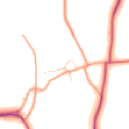 Daytime road noise heatmap for OX7 4NN