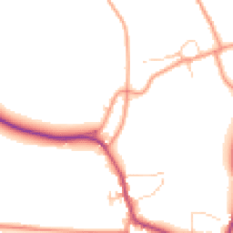 Daytime road noise heatmap for OX7 4NQ
