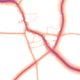 Daytime road noise heatmap for OX7 4NT