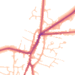 Daytime road noise heatmap for OX7 5AQ