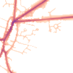 Daytime road noise heatmap for OX7 5AS