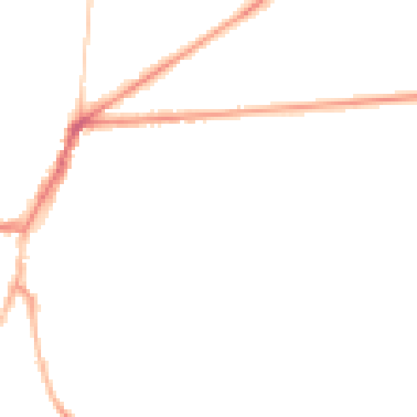 Night-time road noise heatmap for OX7 5AS