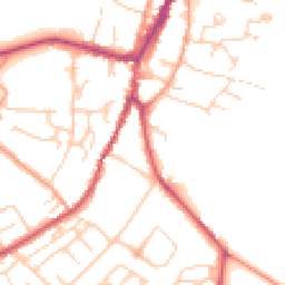 Daytime road noise heatmap for OX7 5EB
