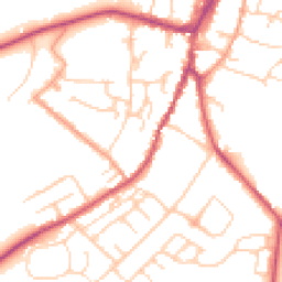 Daytime road noise heatmap for OX7 5HB