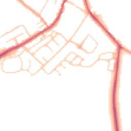Daytime road noise heatmap for OX7 5UB