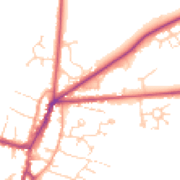Daytime road noise heatmap for OX7 5UJ