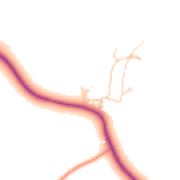 Daytime road noise heatmap for OX7 5YN