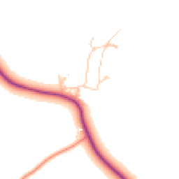 Daytime road noise heatmap for OX7 5YP