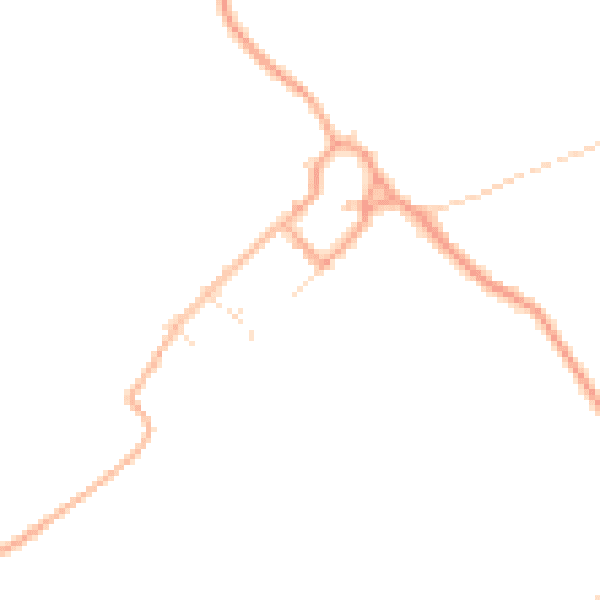 Daytime road noise heatmap for OX7 6AD