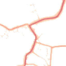 Daytime road noise heatmap for OX7 6BA